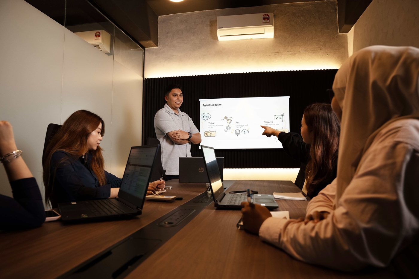 The StarThink team in a strategy meeting