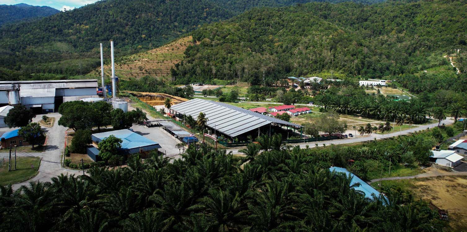 Aerial view of the bio-fertilizer factory site